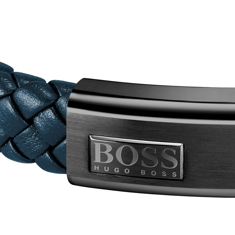 BOSS Gents Blue Lander Bracelet