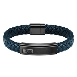 BOSS Gents Blue Lander Bracelet