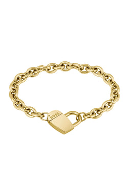 BOSS Ladies Dinya Heart Gold Plated Bracelet