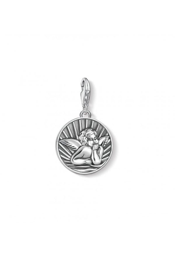 Thomas Sabo Guardian Angel Disc Charm in Silver