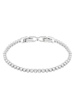 Swarovski Emily Bracelet Round Cut White in Rhodium Plated