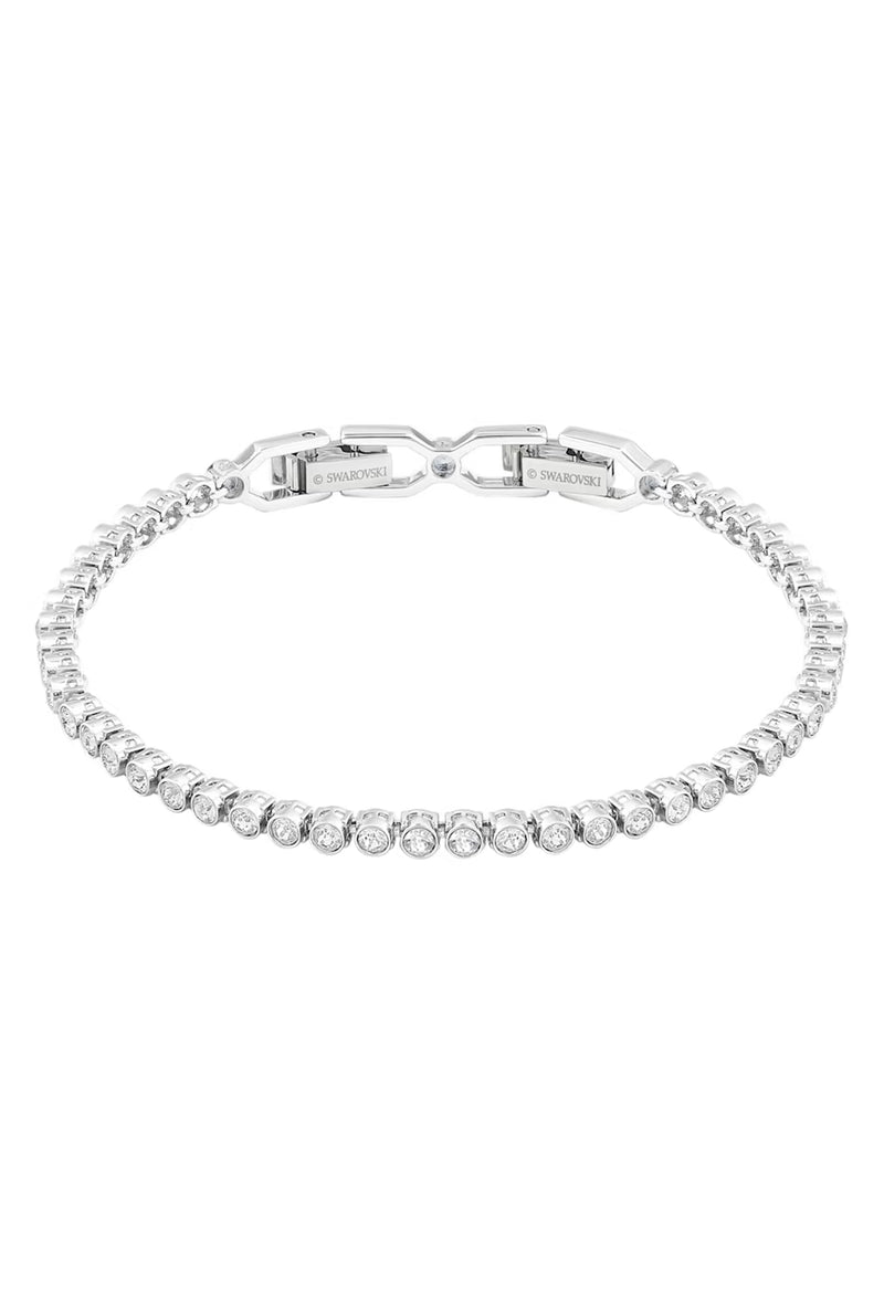 Swarovski Emily Bracelet Round Cut White in Rhodium Plated