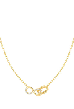 Nomination Lovecloud Mini Bead Hoop & Infinity Necklace Silver Gold Plated
