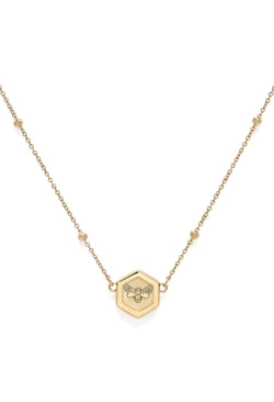 Olivia Burton Minima Bee Necklace Gold Plated