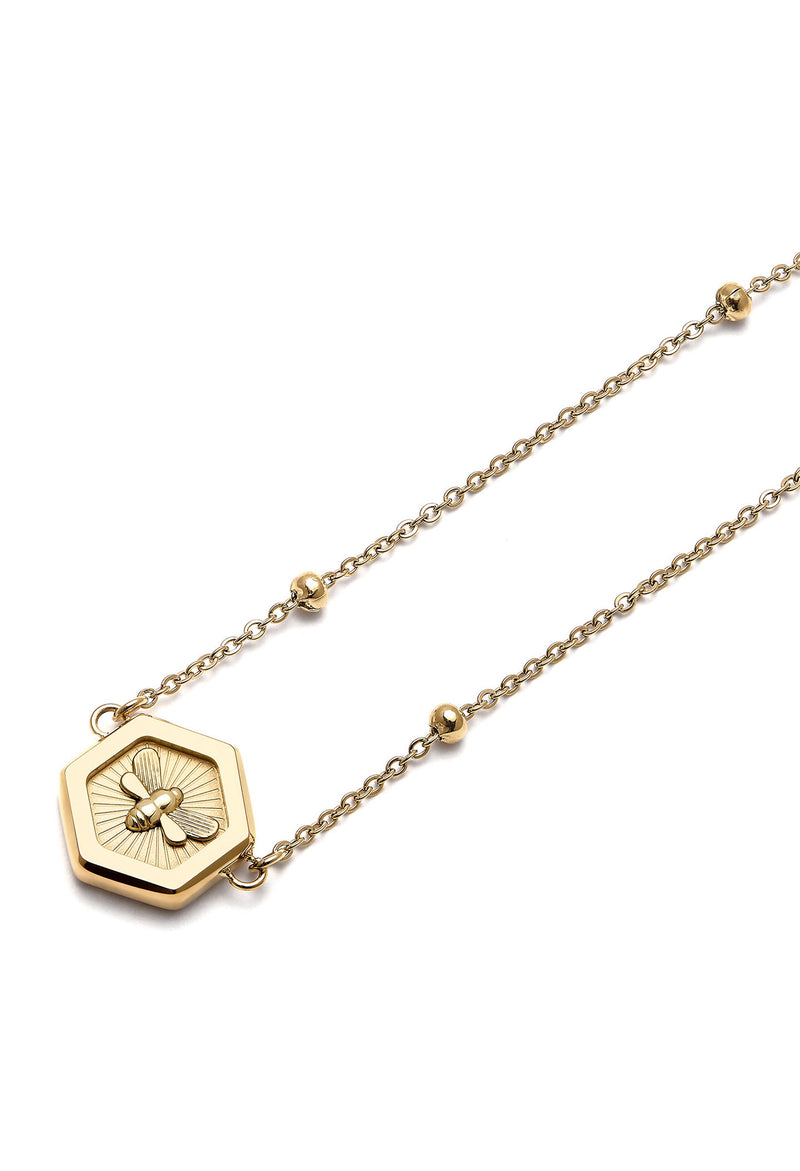 Olivia Burton Minima Bee Necklace Gold Plated