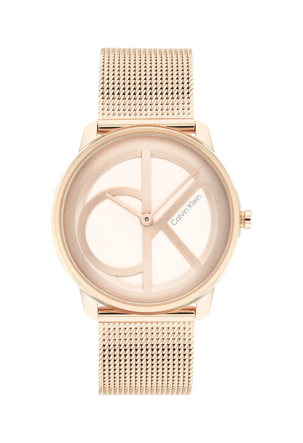 Calvin Klein Iconic Mesh Gold 35mm Dial Bracelet Watch