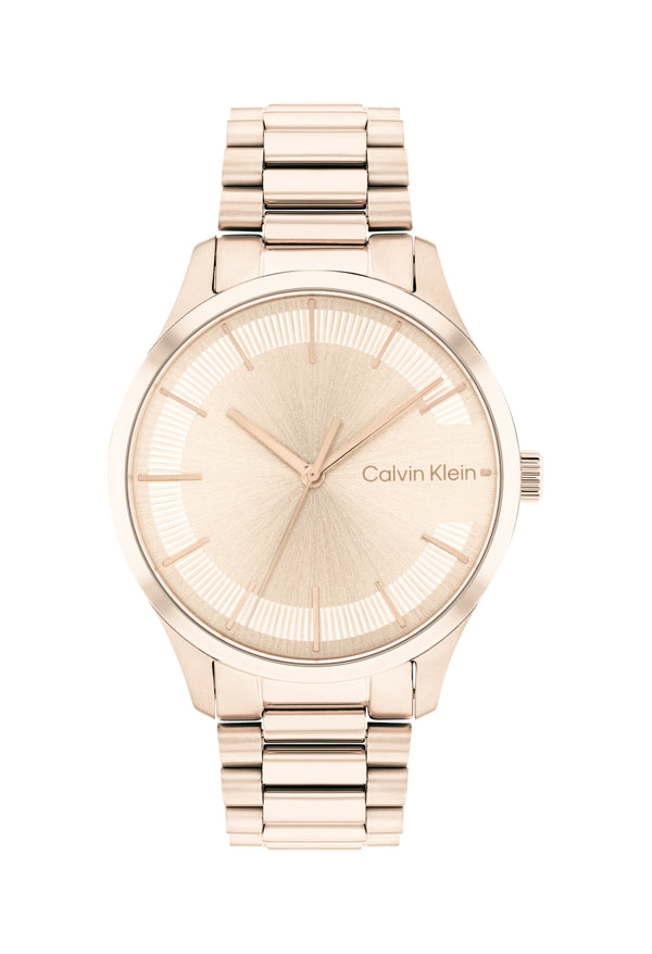 Calvin Klein Iconic Rose Gold Dial 35mm Bracelet Watch