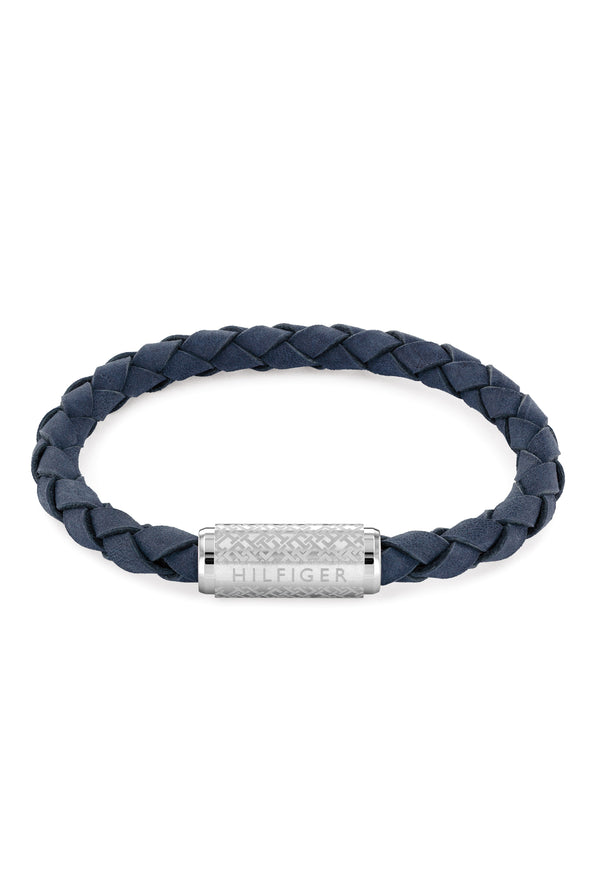 Tommy Hilfiger Gents Navy Explore The Braid Stainless Steel Bracelet *
