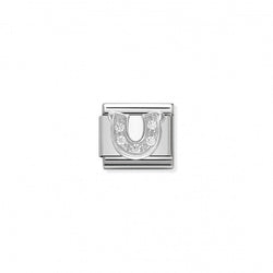 Nomination Composable Horseshoe charm, a silver 925 metal jewelry charm from Nomination Italy, available at OD’s Jewellers in St Helens.