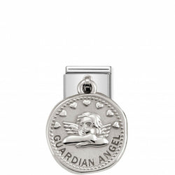 Nomination Composable Classic Link CHARMS WISHES GUARDIAN ANGEL in Steel and Silver 925