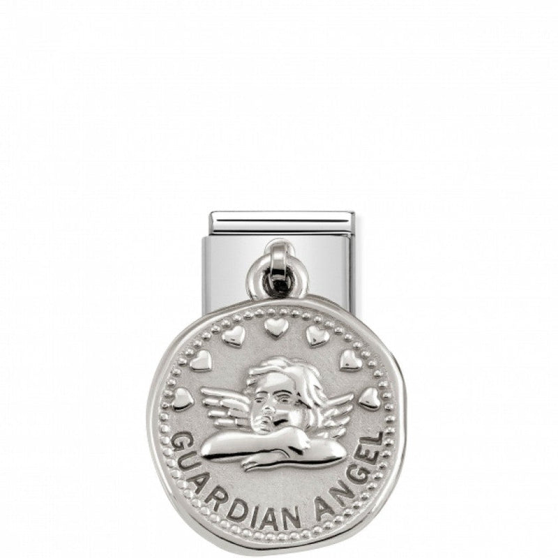 Nomination Composable Classic Link CHARMS WISHES GUARDIAN ANGEL in Steel and Silver 925