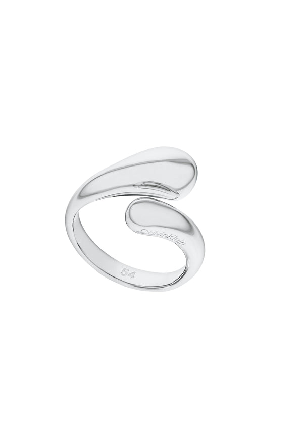 Calvin Klein Stainless Steel Sculptured Drop Ring
