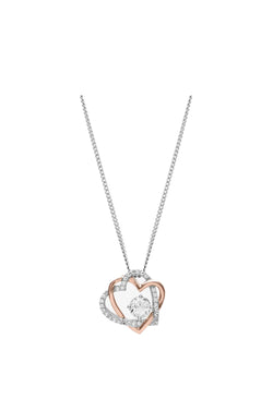 The Clogau Forever Yours Heart Pendant with White Topaz in Sterling Silver necklace, from Clogau, available at OD’s Jewellers in St Helens