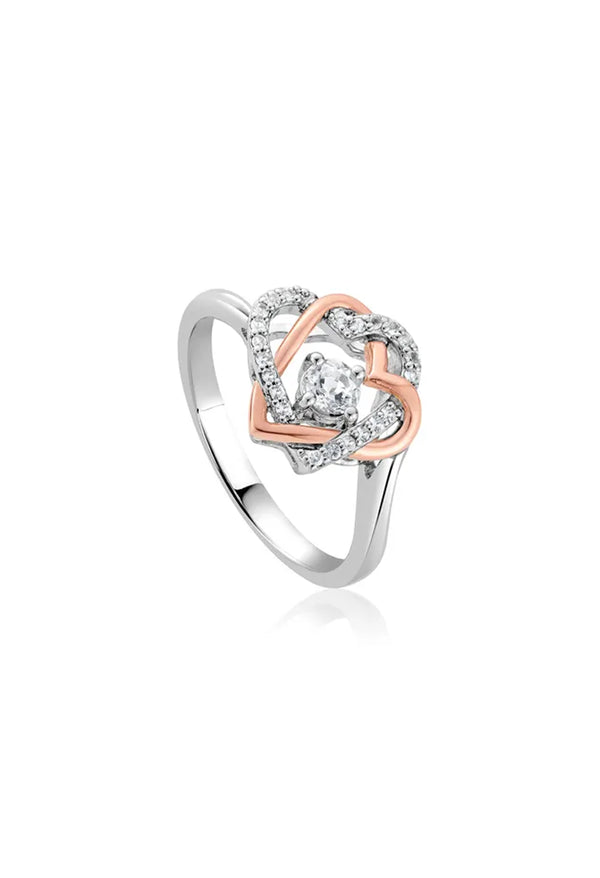 Clogau Always In My Heart White Topaz Ring