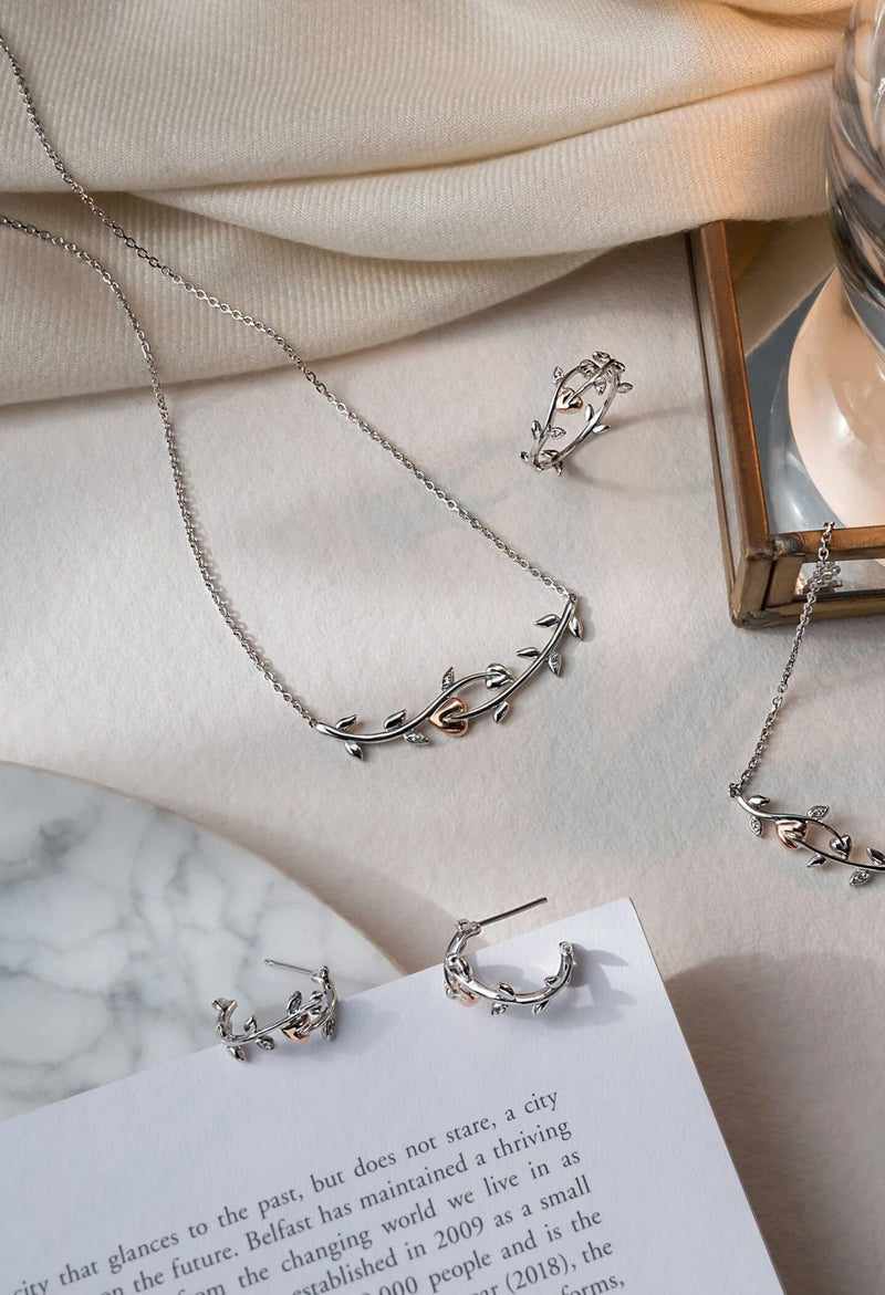 Clogau Vine Of Life Necklace in Silver