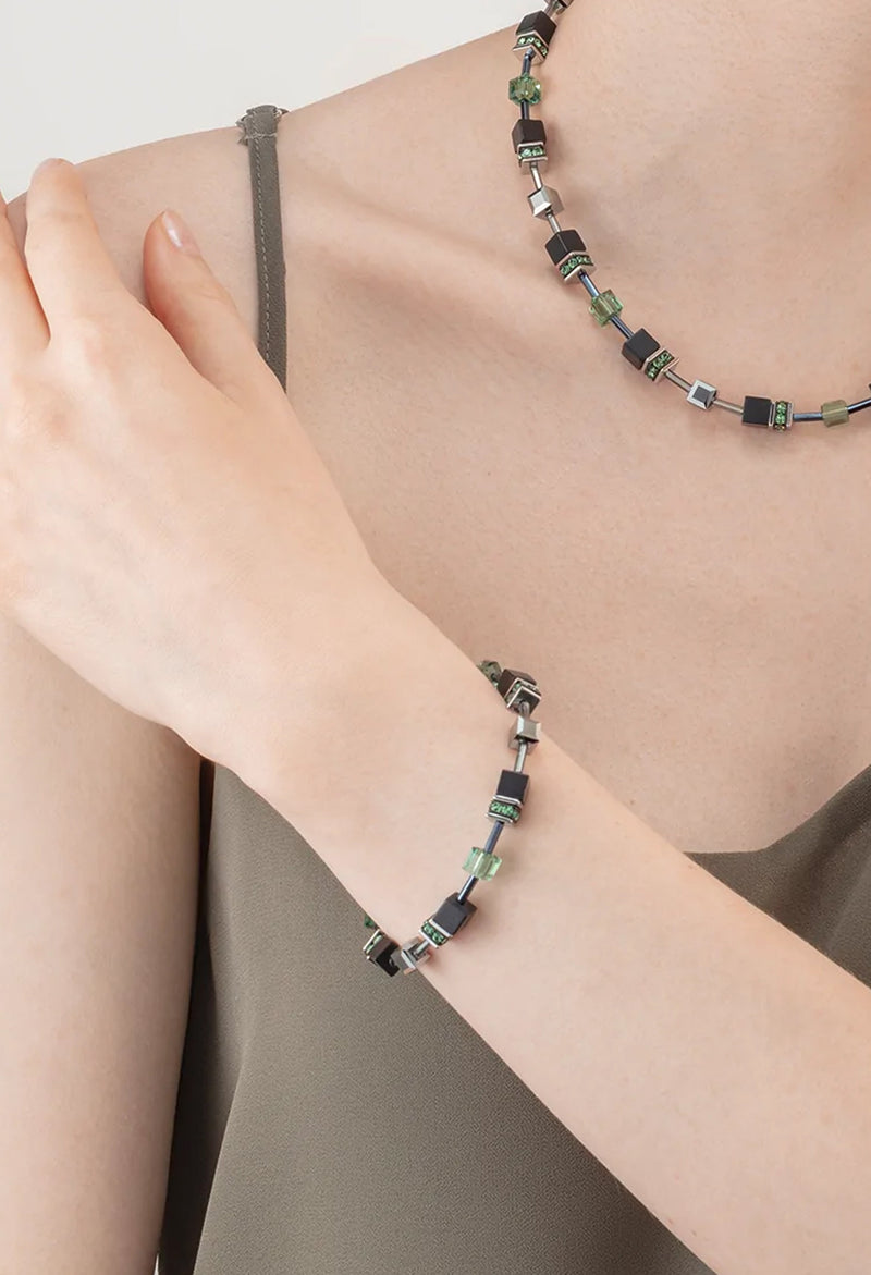 Coeur De Lion Sage Geo Cube Bracelet