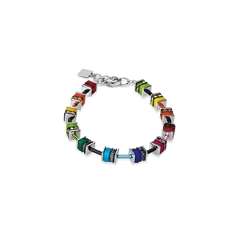 The Coeur De Lion Multicoloured Geo Bracelet, a multicoloured steel bracelet from Coeur De Lion, at OD’s Jewellers in St Helens.