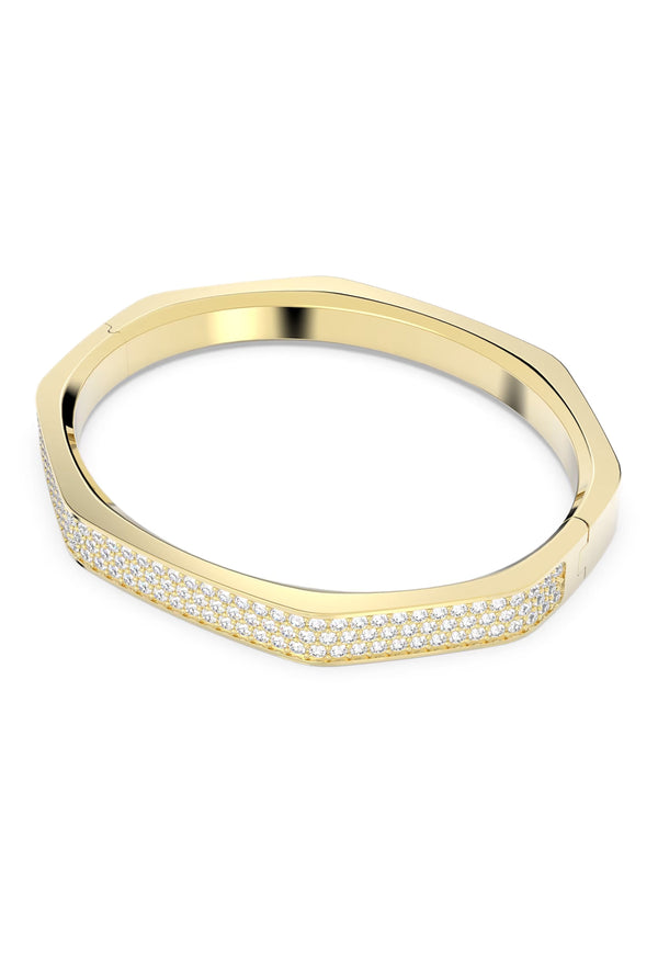 Swarovski Dextera Octagon Shape Bangle Gold Plated
