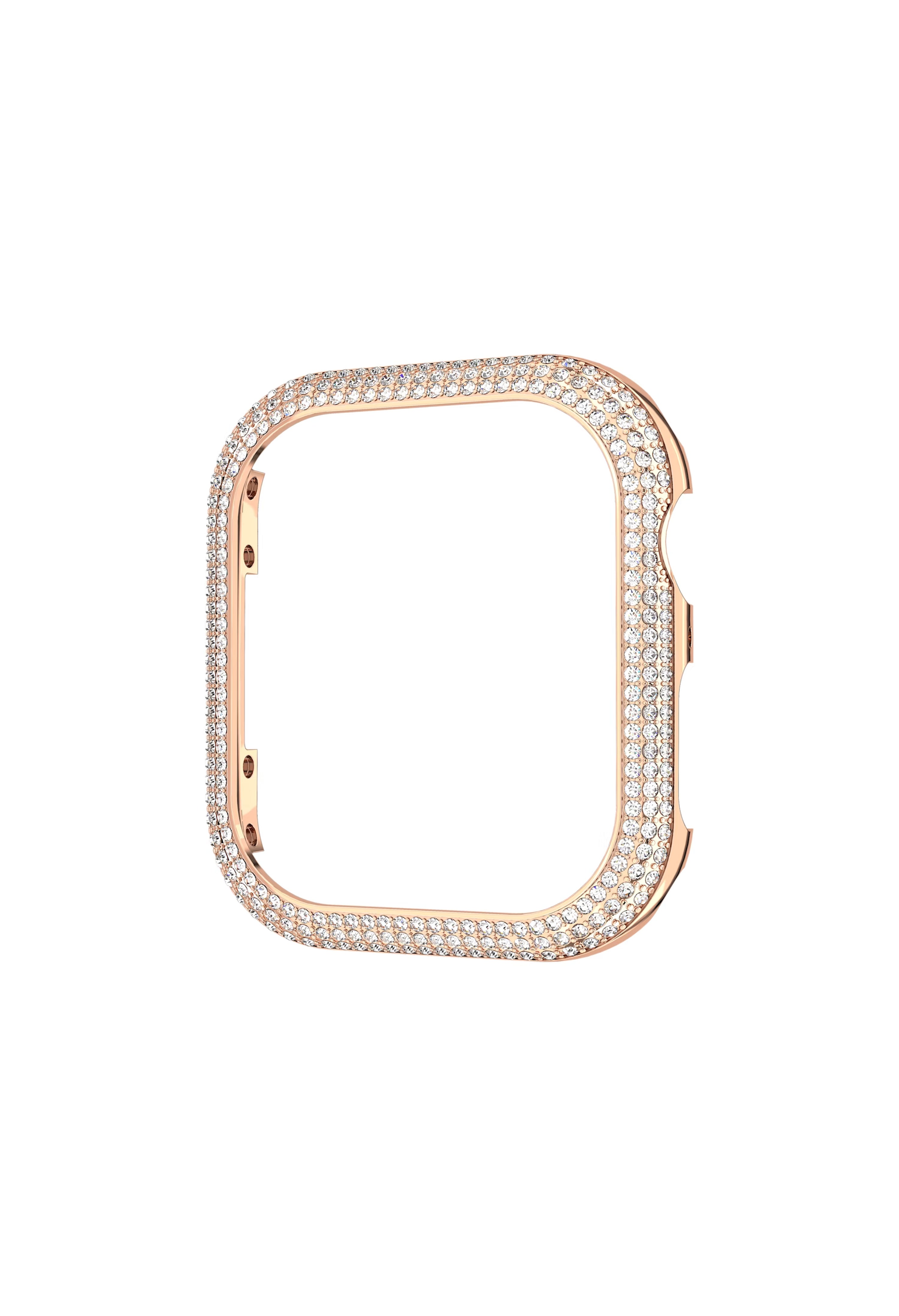 Swarovski Sparkling 41mm Rose Gold Plated Apple Watch Case OD's Jewellers