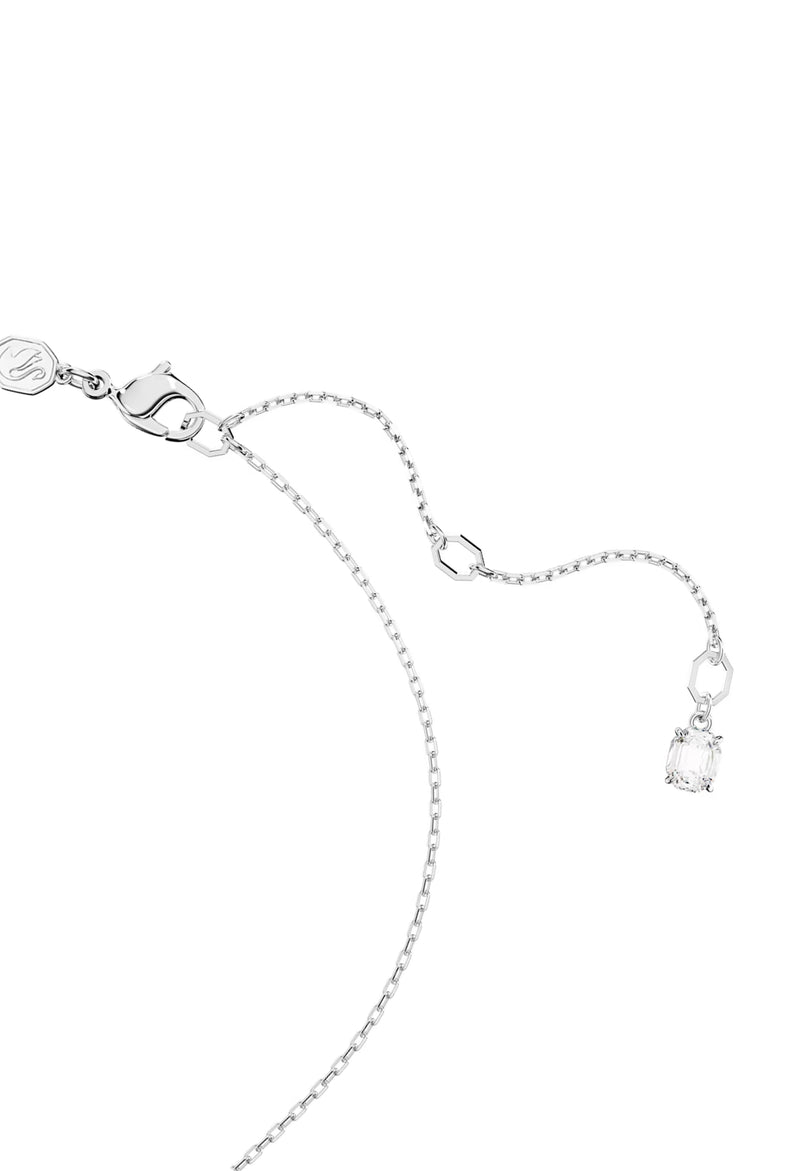 Swarovski Interlocking Loop Pendant Rhodium Plated