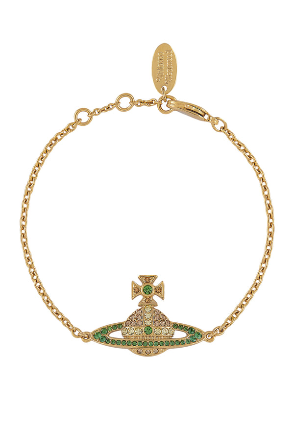 Vivienne Westwood Light Topaz Crystal Kika Bracelet Gold Plated