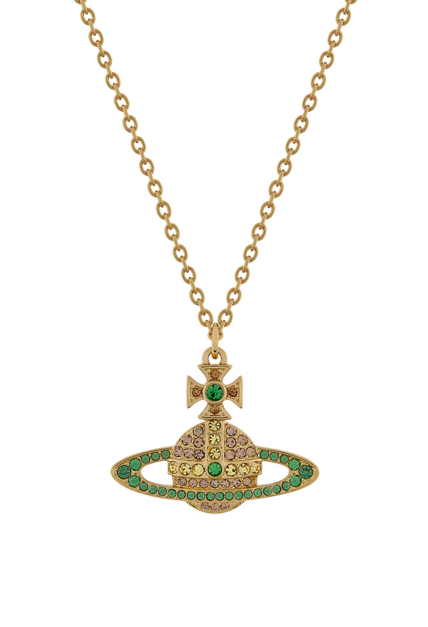 Vivienne Westwood Light Topaz Crystal Kika Pendant Gold Plated