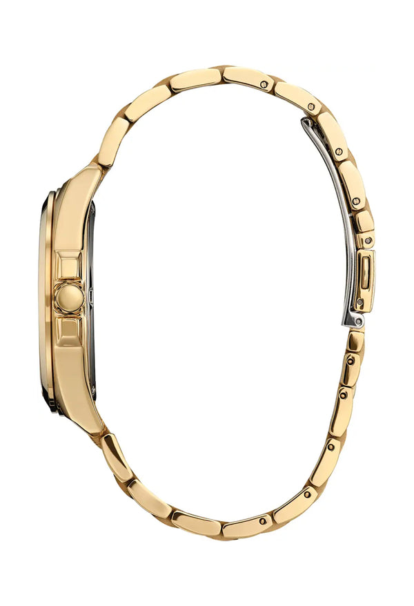 Citizen Gents Eco-Drive Champagne Dial Gold Plated Bracelet Watch