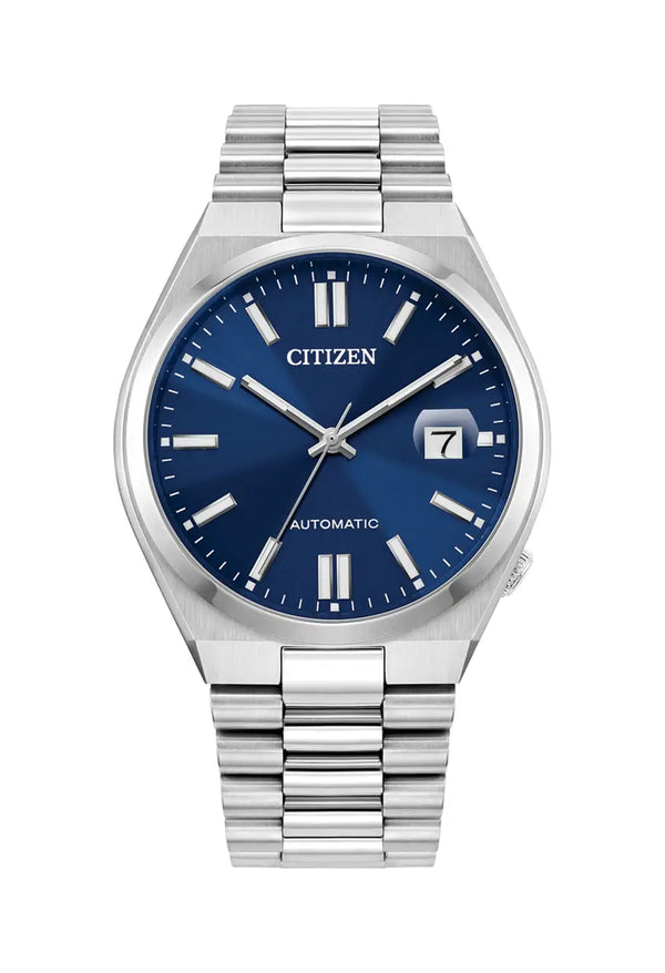 Gents Citizen Tsuyosa Navy Blue Dial Automatic Bracelet Watch Stainless Steel