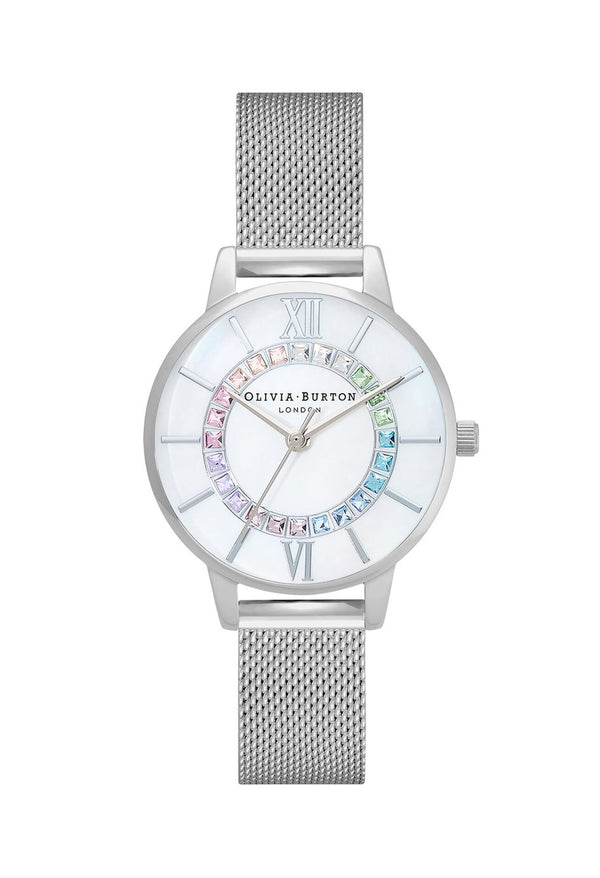 Olivia Burton Ladies Midi Rainbow Sparkle Wonderland Watch