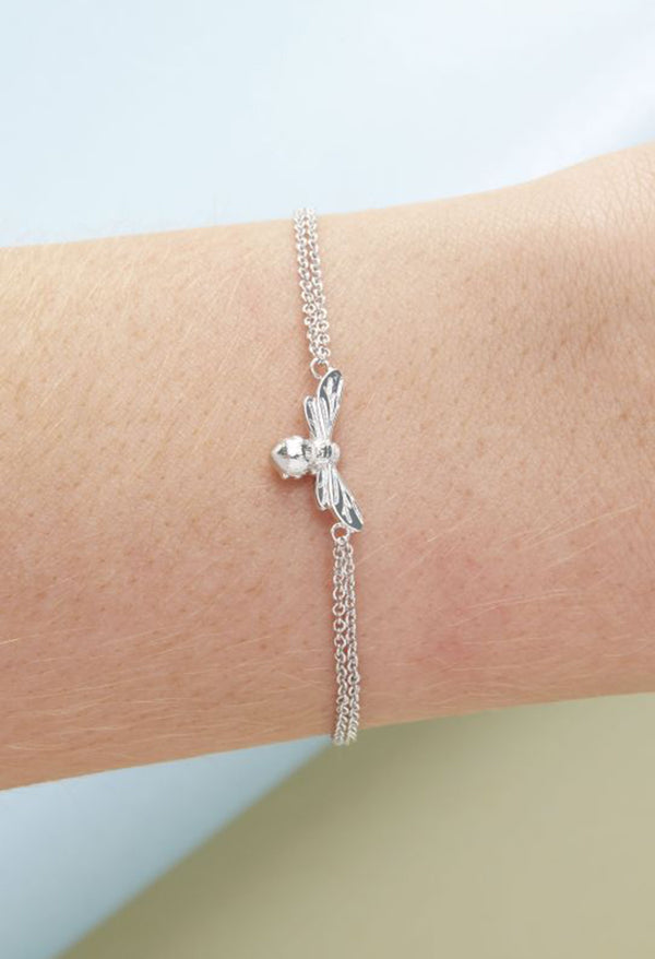 Olivia Burton Lucky Bee Chain Silver Plated