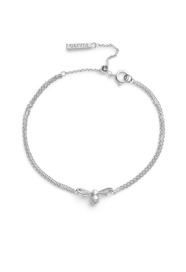 Olivia Burton Lucky Bee Chain Silver Plated