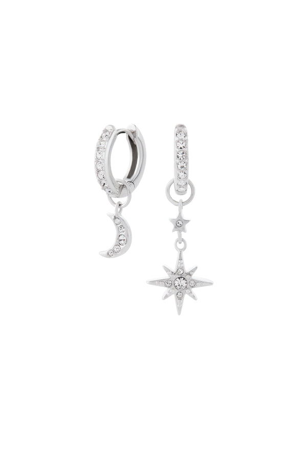 Olivia Burton Celestial Moon and star hoop Earrings