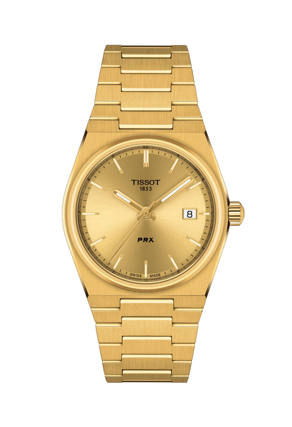 Tissot Ladies PRX Bracelet Watch Gold Plated