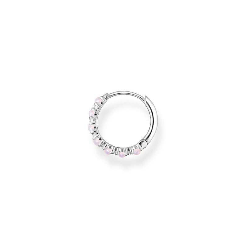 Thomas Sabo Pink Stone Hoop Earrings