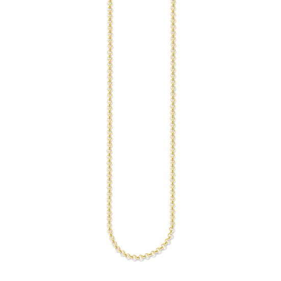 Thomas Sabo Silver Gold Plated Round Belcher Chain