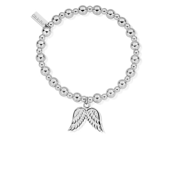The ChloBo MSB Double Angel Wing Bracelet, a silver sterling silver bracelet from ChloBo, available at OD’s Jewellers in St Helens.