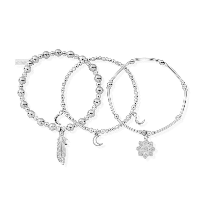 ChloBo Namaste Stack Of 3 Bracelet