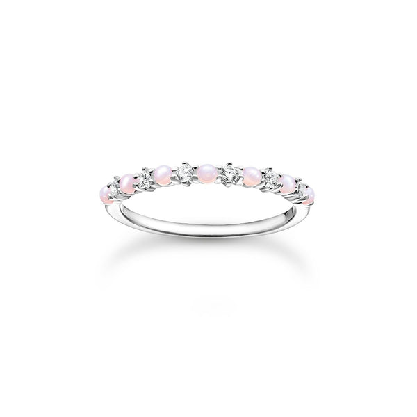 Thomas Sabo Pink Opal & CZ Ring